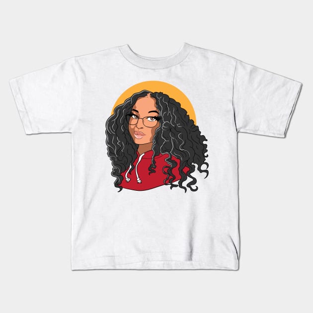 Urban Beauty, Smart and Fine Kids T-Shirt by NaturallyBlack